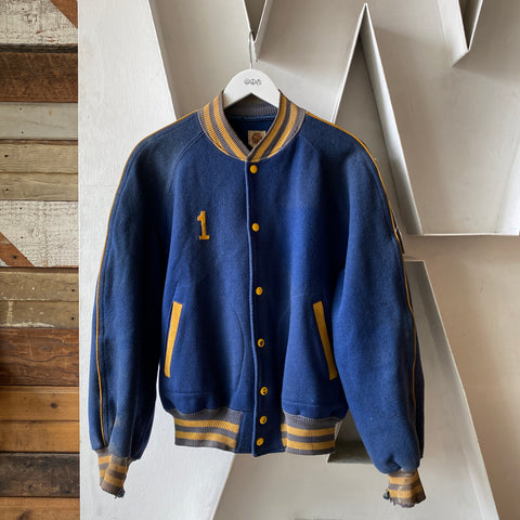 40's D Pocket Varsity Jacket - Large