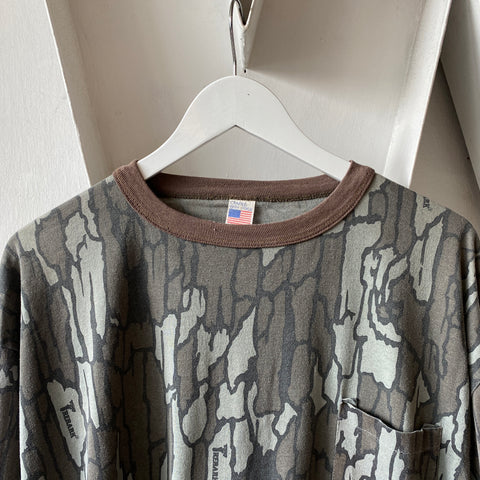 90's Camo Long Sleeve Tee - XL
