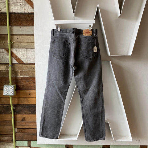 80's Faded Black Levi’s 501 - 34” x 30”