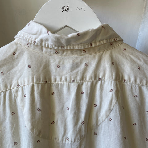 40’s Cotton Button Up Chopper - Large