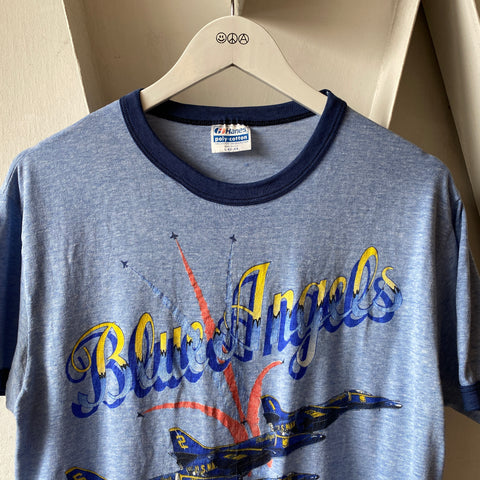 80's Blue Angels Ringer - Large