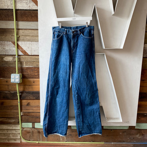 70's Wide Leg Denim - 34” x 36”