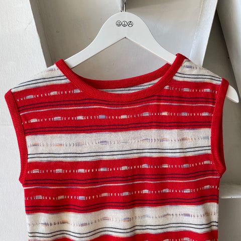 60’s Patterned Sweater Vest - Small