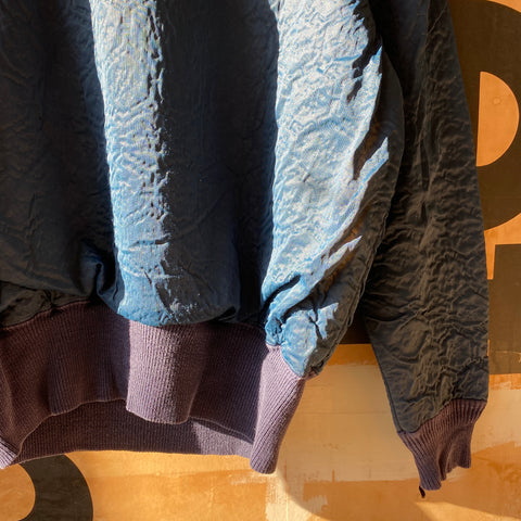 70's Blue Thermal Crewneck - XL