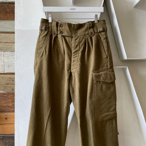 50’s Australian Military Wool Field Pants - 30.5” x 27.5”