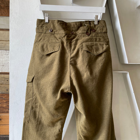 50’s Australian Military Wool Field Pants - 30.5” x 27.5”