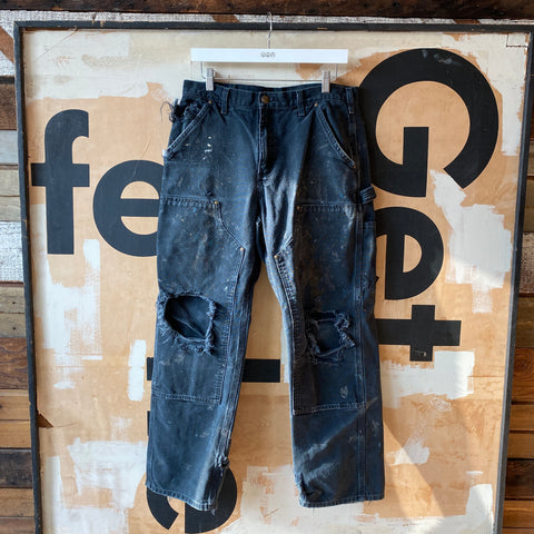 Destroyed Carhartt Dungies - 32" x 28"