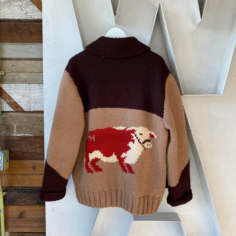 70's Cow-ichan Sweater - Large