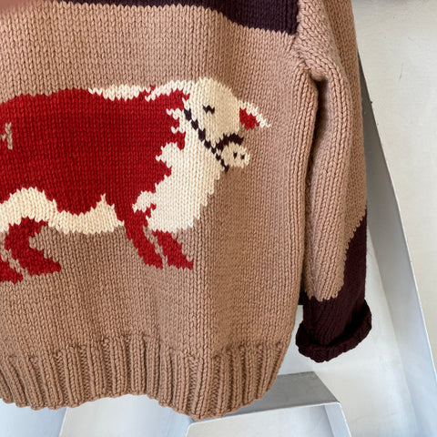 70's Cow-ichan Sweater - Large