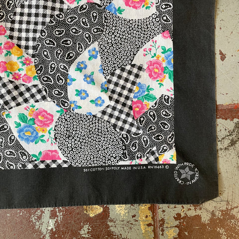 80’s Patterned Paisley Bandana - OS