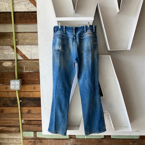 80's Rustler Flares - 33” x 32”