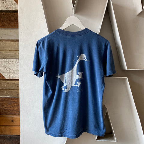 80's Blue Goose Tee - Medium