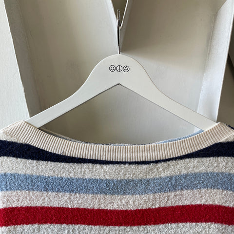 60’s Campus Terrycloth Boatneck Sweater - Medium