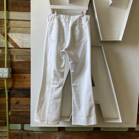 70’s White Sears Flares - 31” x 29”