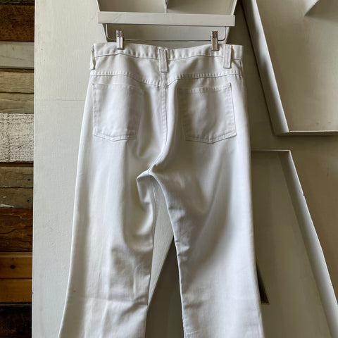 70’s White Sears Flares - 31” x 29”