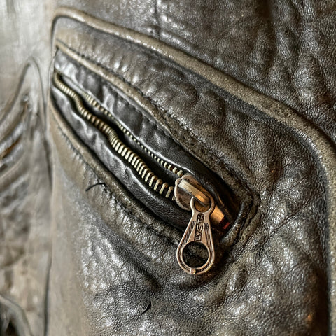 50’s German Leather Jacket - Medium