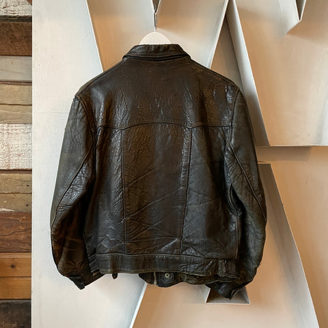 50’s German Leather Jacket - Medium