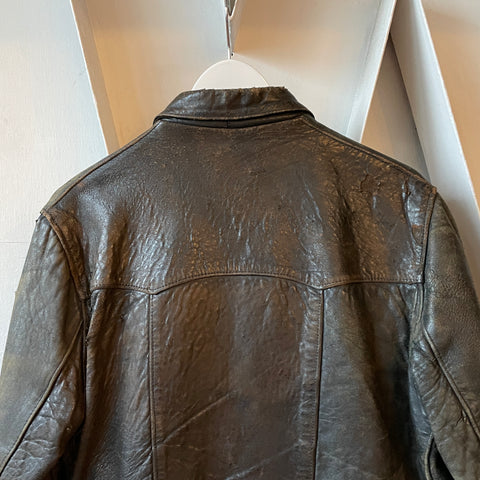 50’s German Leather Jacket - Medium