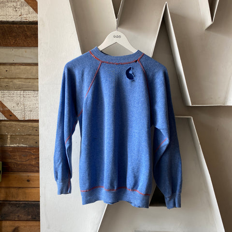 70's Contrast Stitch Raglan - Medium
