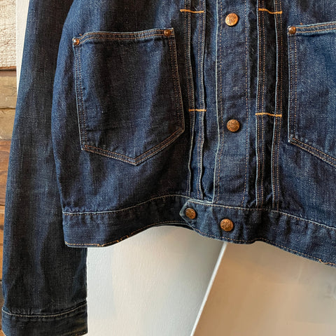 50's Madewell Pleated Denim Jacket - Large