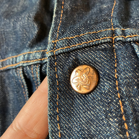 50's Madewell Pleated Denim Jacket - Large