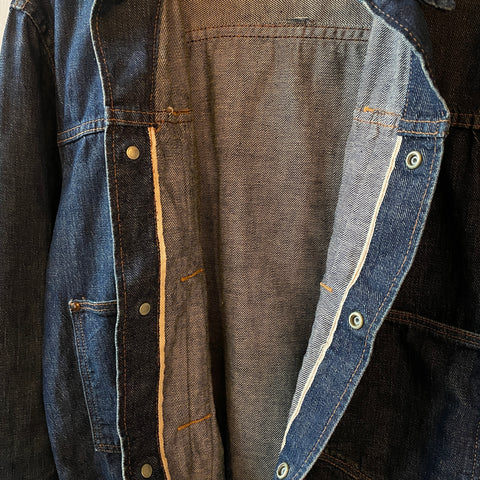 50's Madewell Pleated Denim Jacket - Large