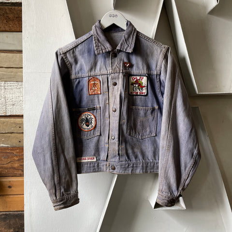 70’s Faded Selvedge Denim Jacket - Small