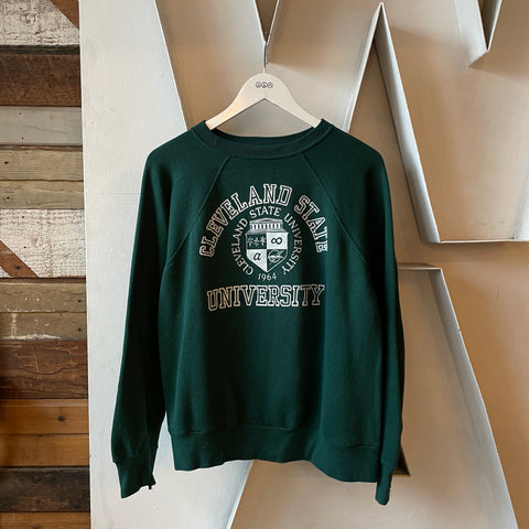 60's Cleveland State Raglan Sweatshirt - Large
