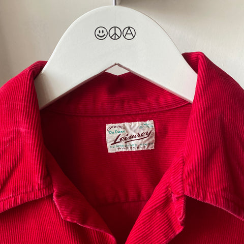 60’s Red Corduroy Shirt - Medium