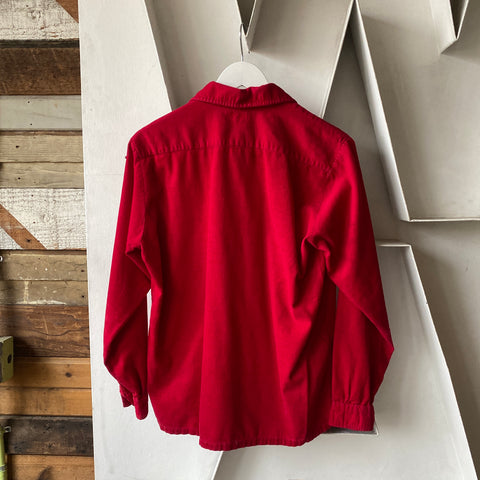 60’s Red Corduroy Shirt - Medium
