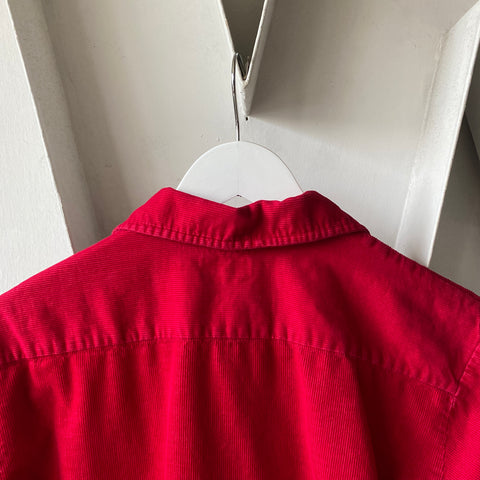 60’s Red Corduroy Shirt - Medium