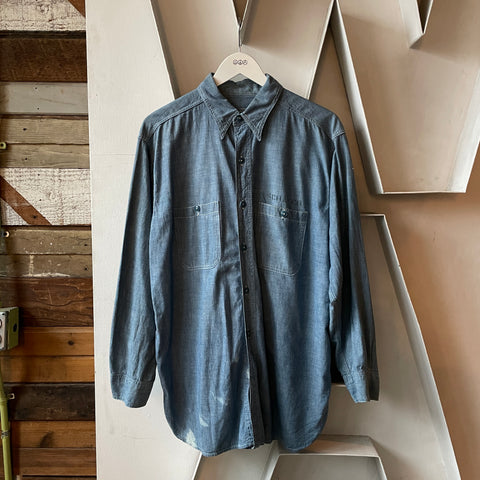 40's WWII Chambray Shirt - XL