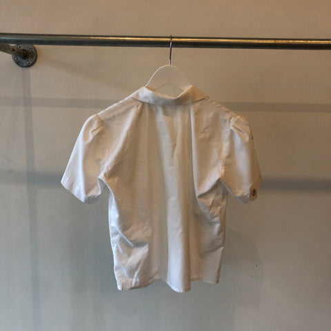 70's Women’s White Button Down Shirt - XS