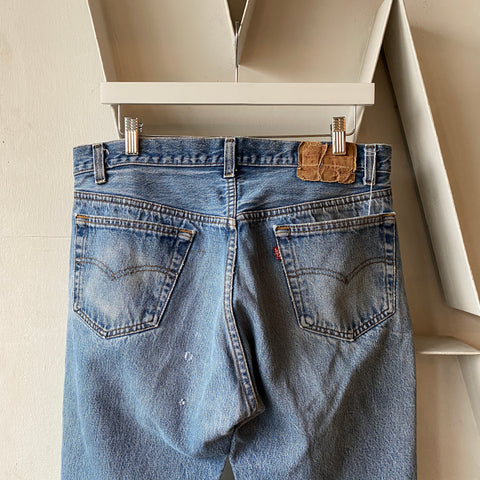 80's Thrashed Levi’s 501 - 33” x 26.5”