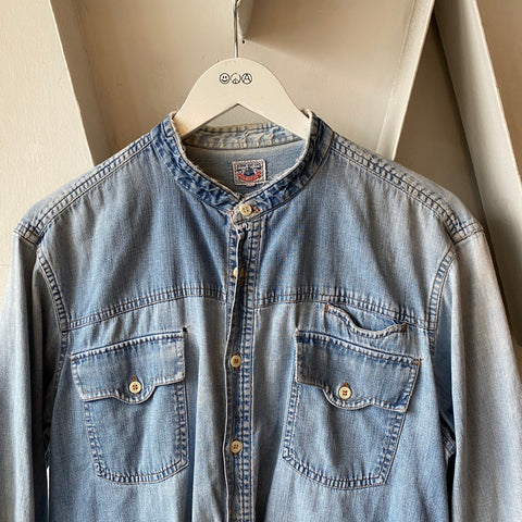 70’s Thrashed Denim Shirt - Large