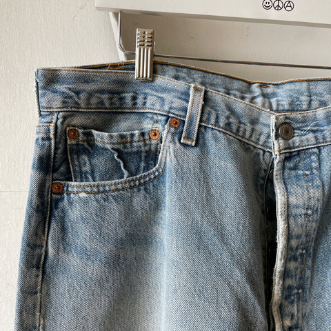 90’s Thrashed Levi's 501 Denim - 36" x 33"