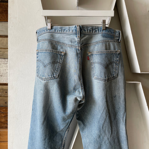 90’s Thrashed Levi's 501 Denim - 36" x 33"