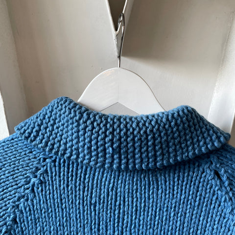 60’s Blue Striped Cowichan - Large