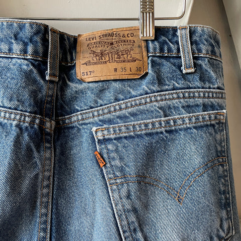 80’s Orange Tab Levi’s 517 - 33” x 28.5”