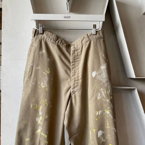 70’s Painted Military Chinos - 30” x 27”