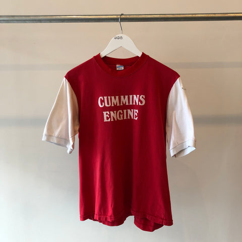 70's Cummins Champion Blue Bar Tee - Large
