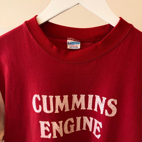 70's Cummins Champion Blue Bar Tee - Large