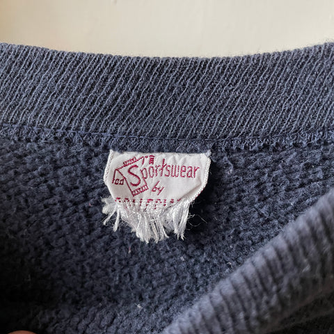 60's Rams Flock Print Sweatshirt - Medium