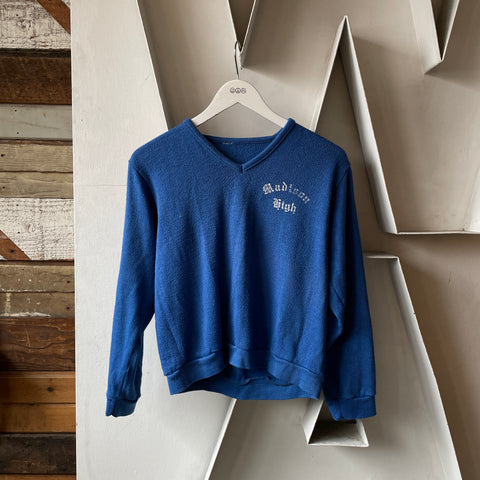 70’s Madison High V-neck Sweatshirt - Small