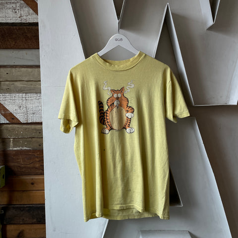 80’s Bates Smokin’ Kitty Tee - Large