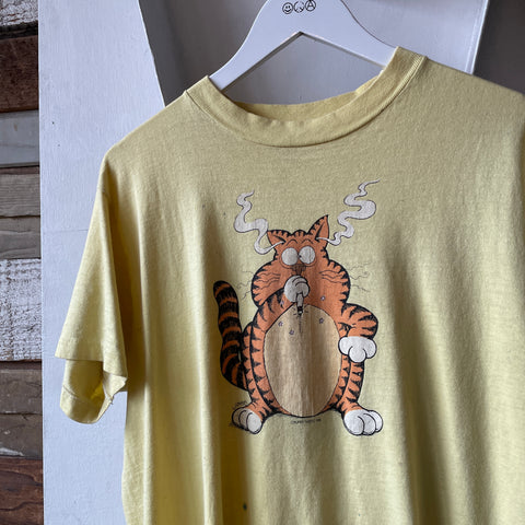 80’s Bates Smokin’ Kitty Tee - Large