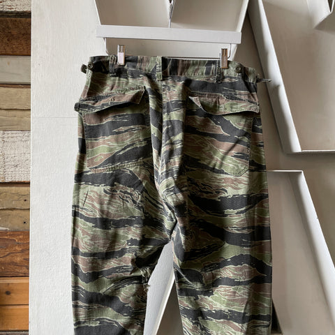 80’s Thrashed Tiger Camo Pants - 32” x 26.5”