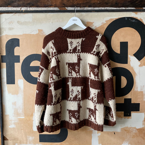 Llama Sweater - Large