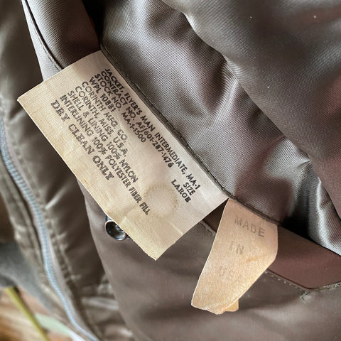 80's MA-1 Jacket - Large