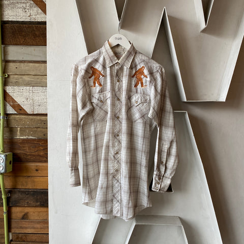 70's Sasquatch Western Shirt - Large